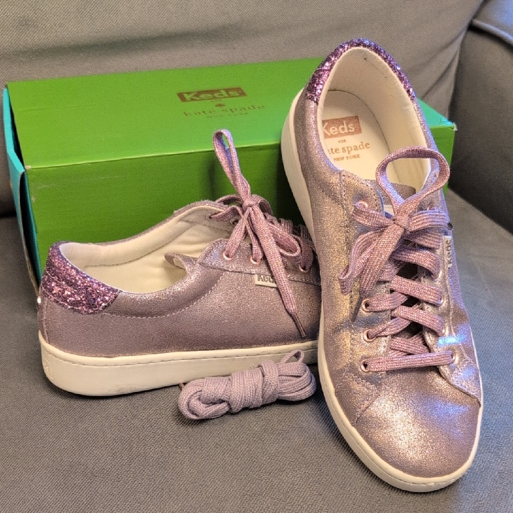 Keds for Kate Spade Glitter Purple Sneakers